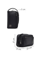 Men's Black Leather Handbag | Derimod
