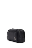Men's Black Leather Handbag | Derimod