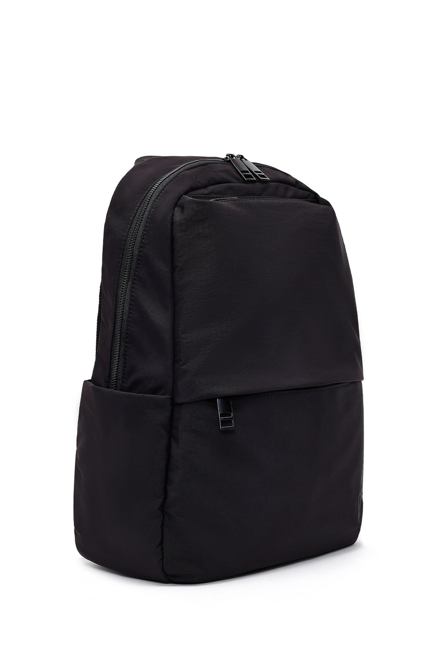 Men's Black Fabric Backpack