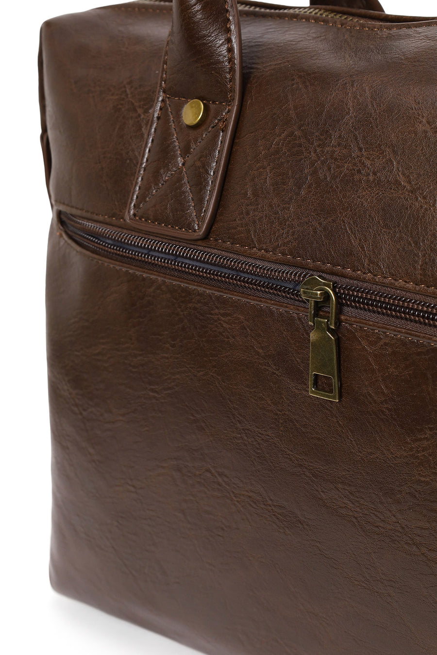 Men's Brown Long Strap Briefcase