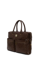 Men's Brown Long Strap Briefcase | Derimod