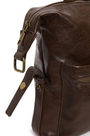 Men's Brown Long Strap Briefcase | Derimod