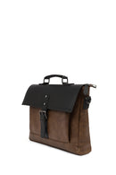 Men's Brown Long Strap Briefcase | Derimod