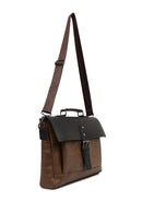Men's Brown Long Strap Briefcase | Derimod