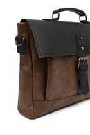 Men's Brown Long Strap Briefcase | Derimod