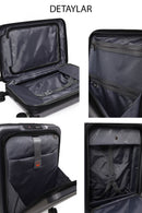 D-Pack Erkek Gri Kabin Boy Valiz | Derimod