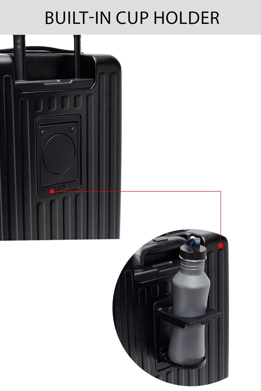 D-Pack Unisex Black Cabin Size Suitcase