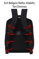 D-Pack Unisex Siyah Kumaş Sırt Çantası | Derimod