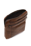 Men's Brown Long Strap Leather Shoulder Bag | Derimod