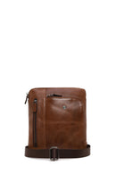 Male Brown Long-Strap Messenger Bag | Derimod