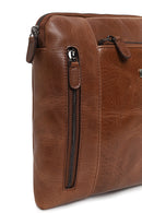 Male Brown Long-Strap Messenger Bag | Derimod