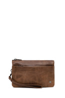 Male Brown Leather Handbag | Derimod