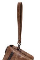 Male Brown Leather Handbag | Derimod
