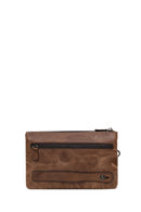 Male Brown Leather Handbag | Derimod