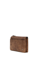Male Brown Leather Handbag | Derimod