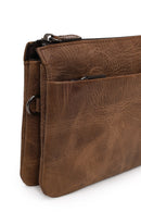 Male Brown Leather Handbag | Derimod