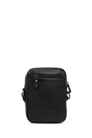 Men's Black Leather Messenger Bag | Derimod