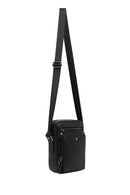 Men's Black Leather Messenger Bag | Derimod