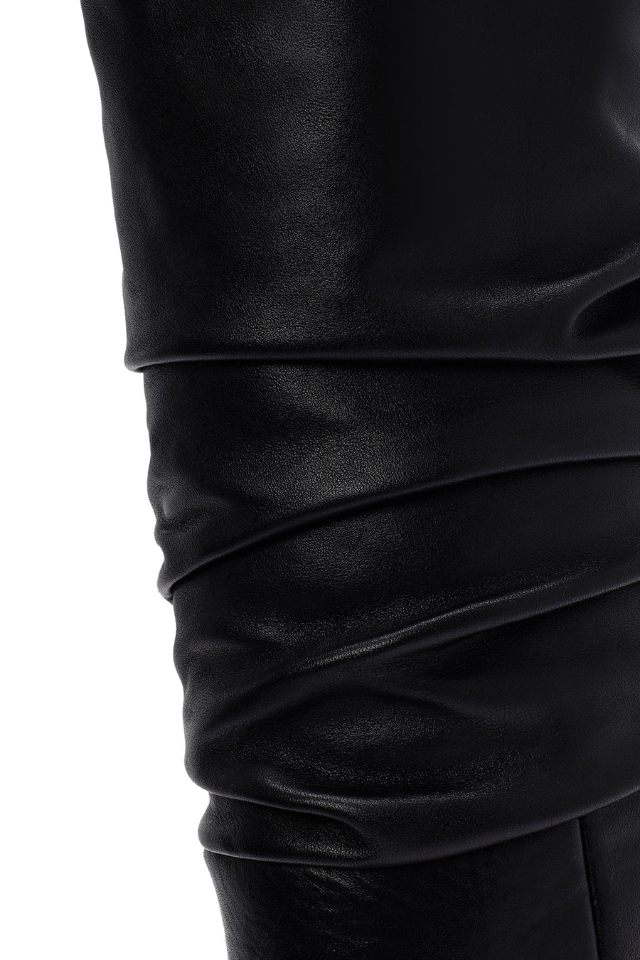 Women's Black High Thin Heel Leather Boot