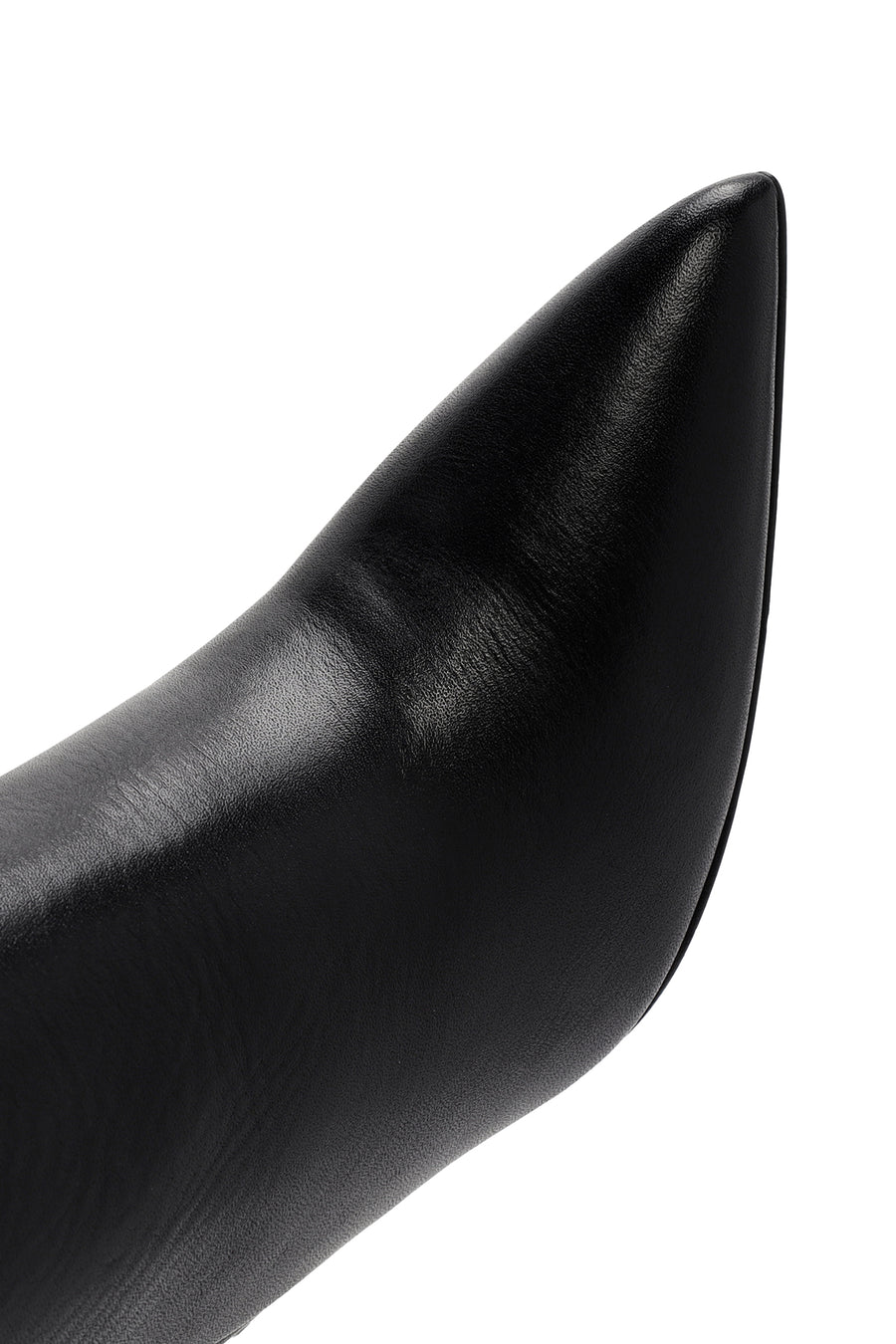 Women's Black High Thin Heel Leather Boot
