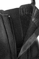 Woman Black Chunky Heels Leather Chelsea Boots | Derimod