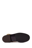 Woman Mink Zippered Suede Leather Boat | Derimod