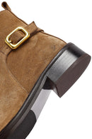 Woman Mink Zippered Suede Leather Boat | Derimod
