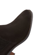 Woman Anthracite Süet Leather Chelsea Bot | Derimod