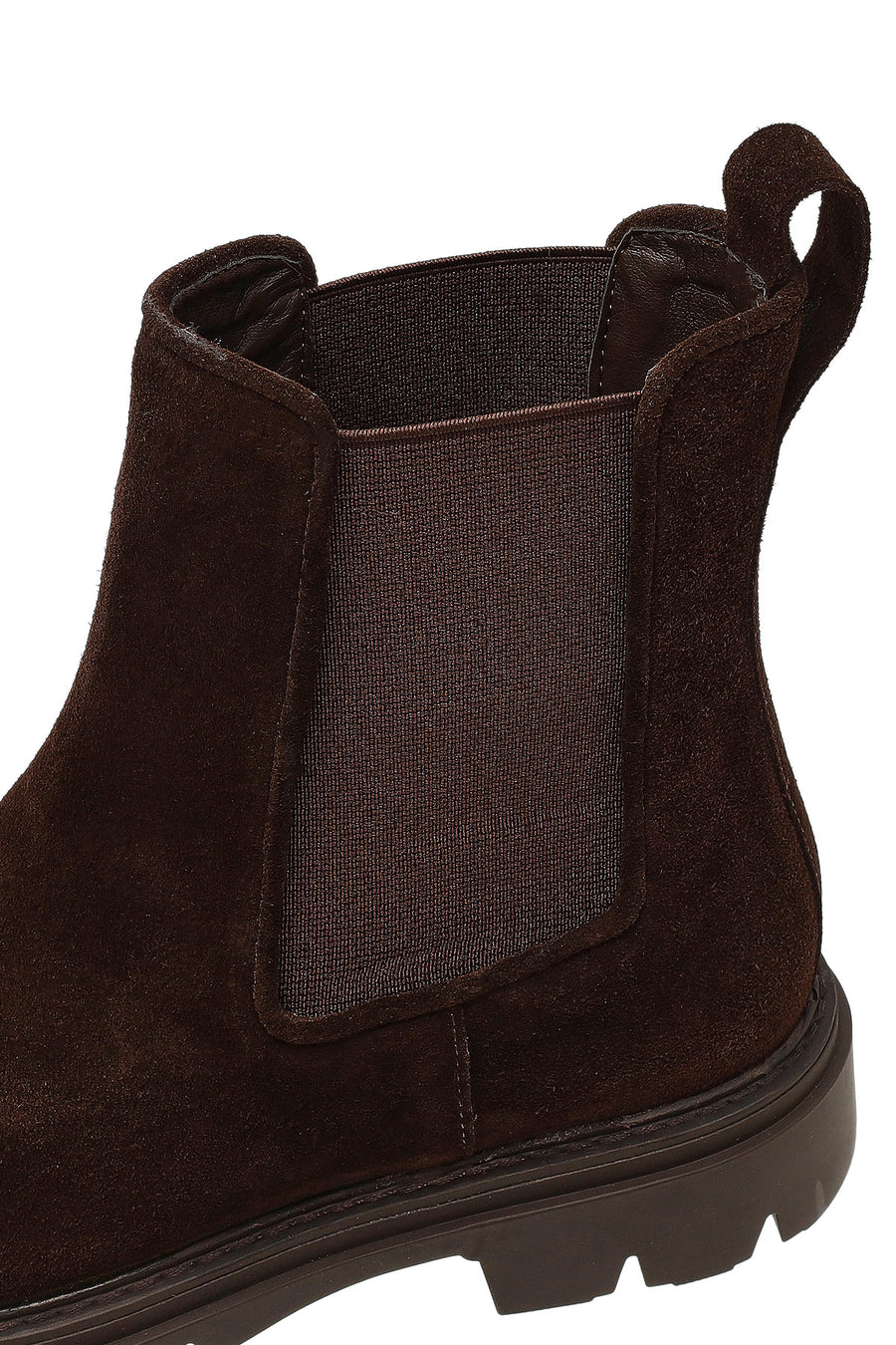 Women's Brown Suede Leather Chelsea Boot