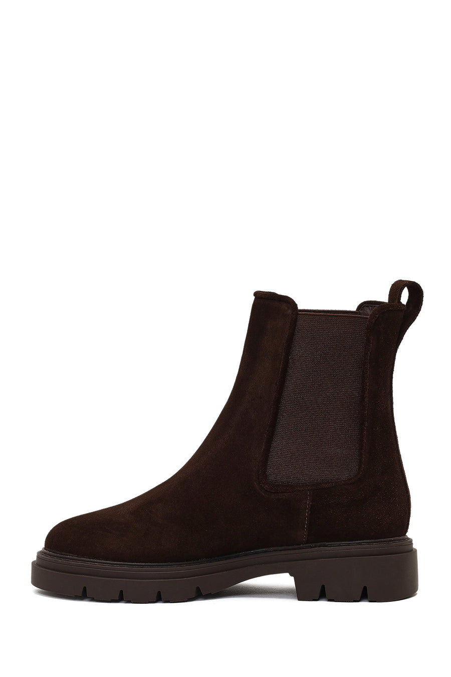 Women's Brown Suede Leather Chelsea Boot