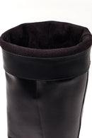 Women's Black Thick Heel Leather Boots | Derimod