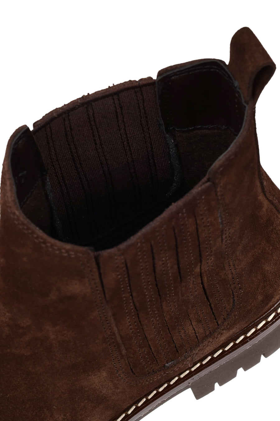 Women's Brown Suede Leather Chelsea Boot