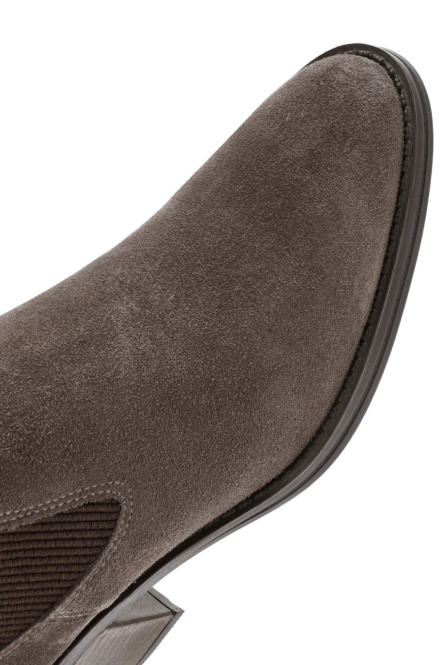 Woman Suede with Mink Heels Leather Cowboy Boots