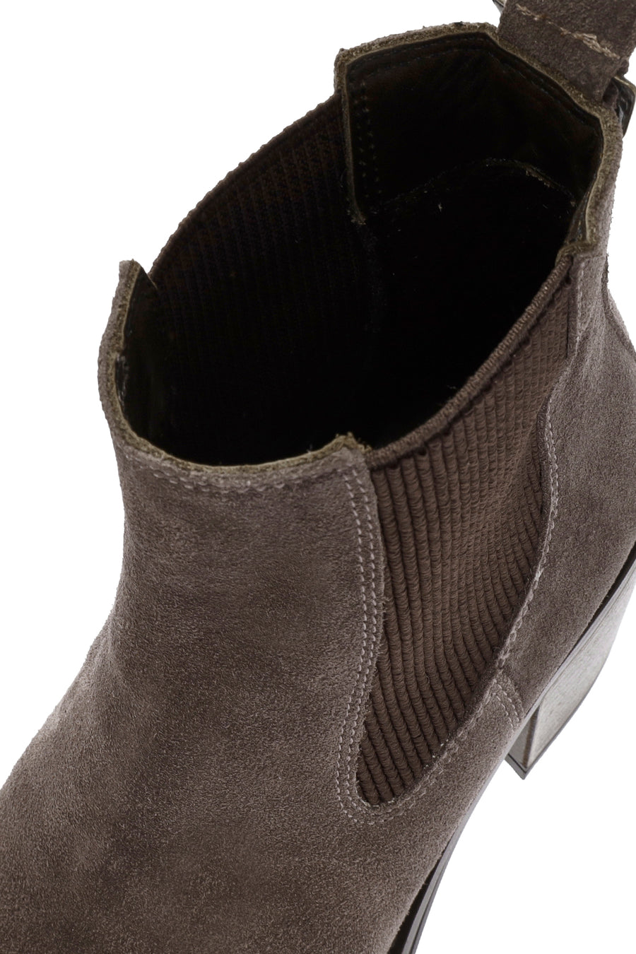 Woman Suede with Mink Heels Leather Cowboy Boots