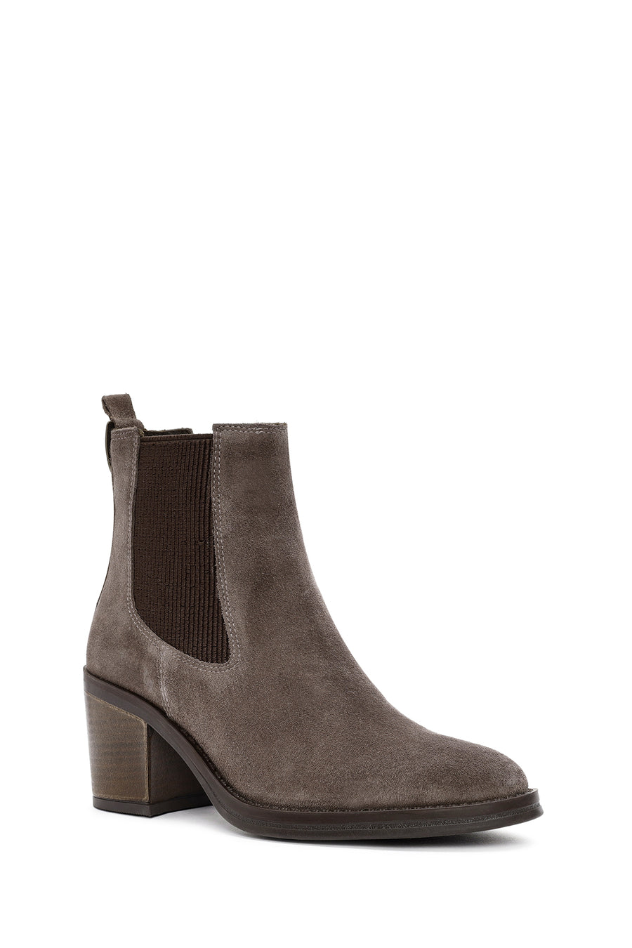 Woman Suede with Mink Heels Leather Cowboy Boots