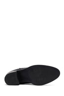 Woman Black Chunky Heels Leather Cowboy Boots | Derimod