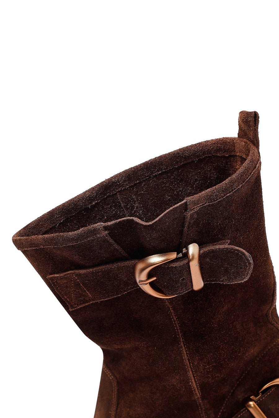 Woman Brown Suede Leather Boat