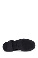 Women's Black Zippered Lace-Up Leather Ankle Boots | Derimod