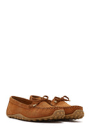 Women's Tan Tasselled Suede Leather Loafer | Derimod