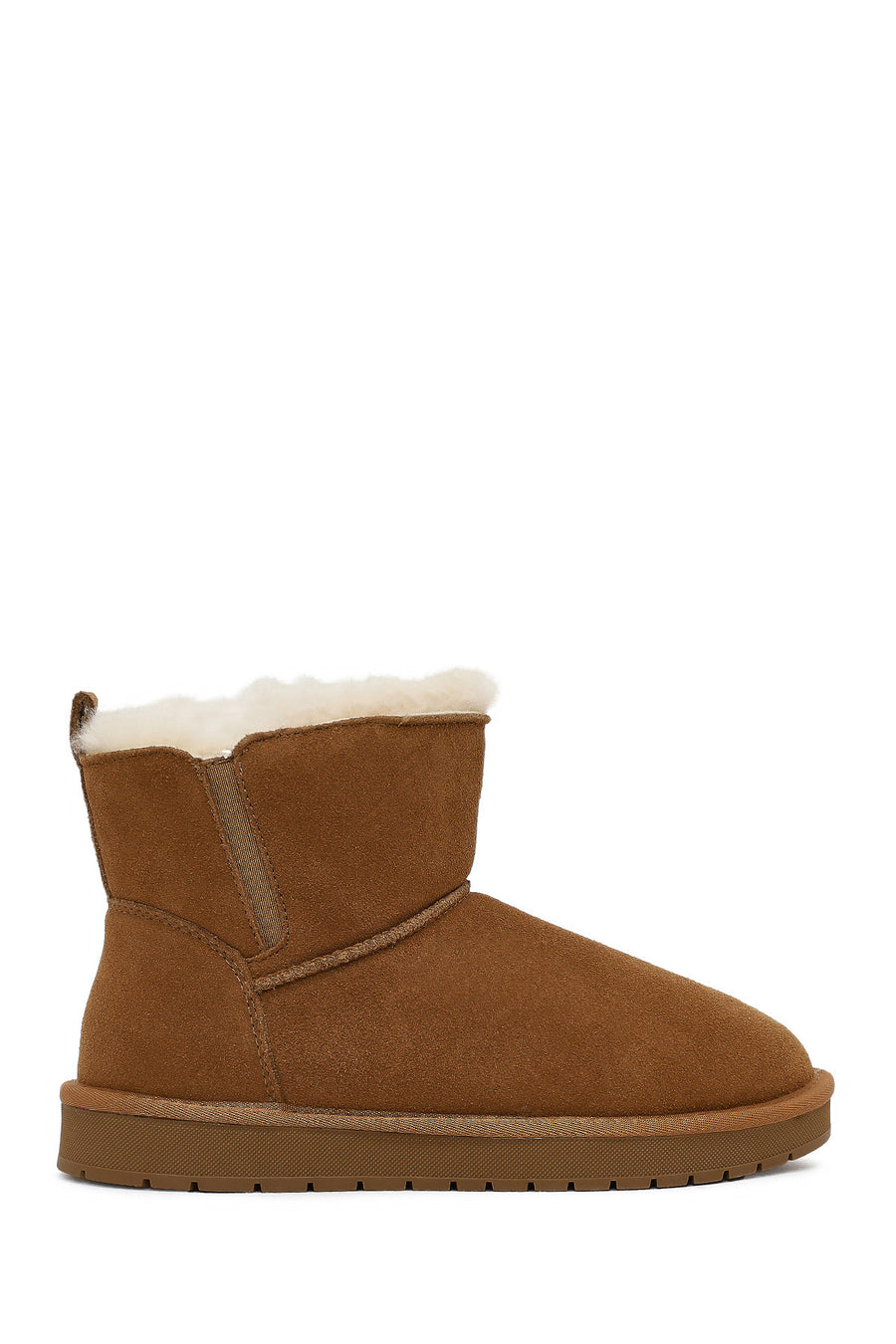 Kadın Camel Süet Deri Teddy Bot 25WFD478110 | Derimod