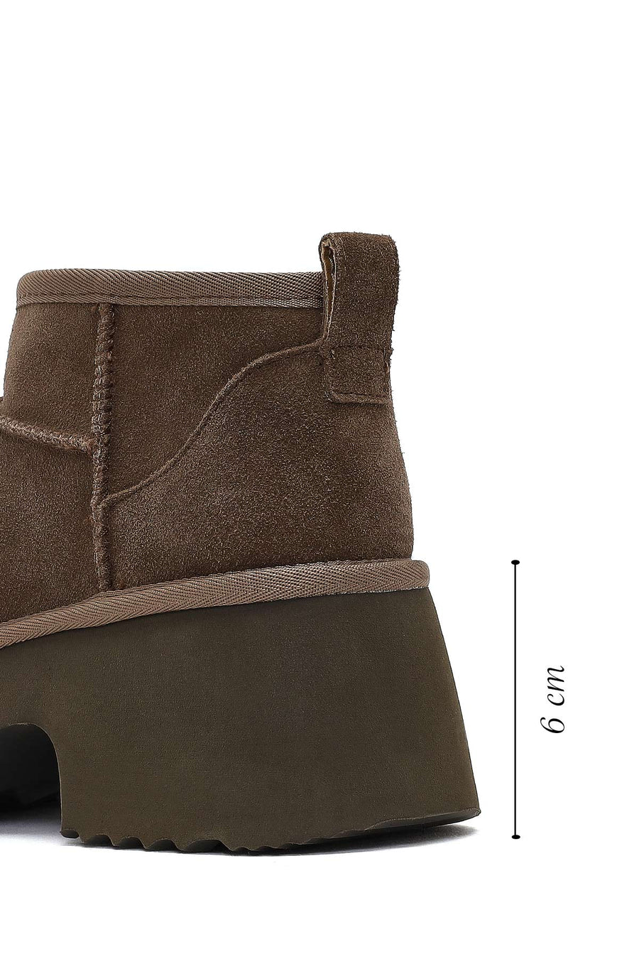 Women's Mink Thick-Soled Suede Leather Teddy Boots