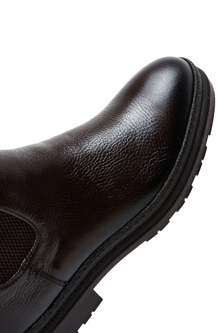 Male Brown Leather Casual Chelsea Boots
