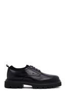 Men's Black Lace-Up Thick-Soled Leather Casual Shoes | Derimod