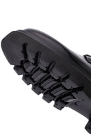 Men's Black Lace-Up Thick-Soled Leather Casual Shoes | Derimod