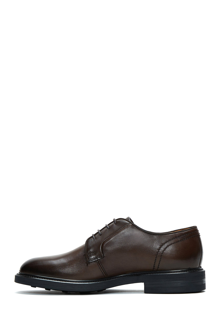 Men's Brown Lace Up Leather Casual Shoes