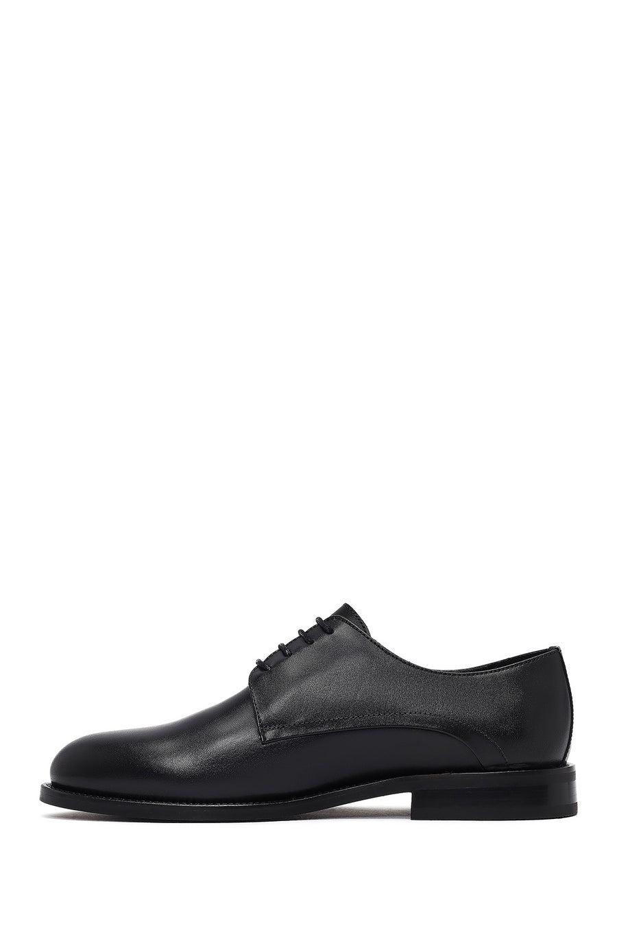 Men's Black Lace-Up Leather Classic Shoe