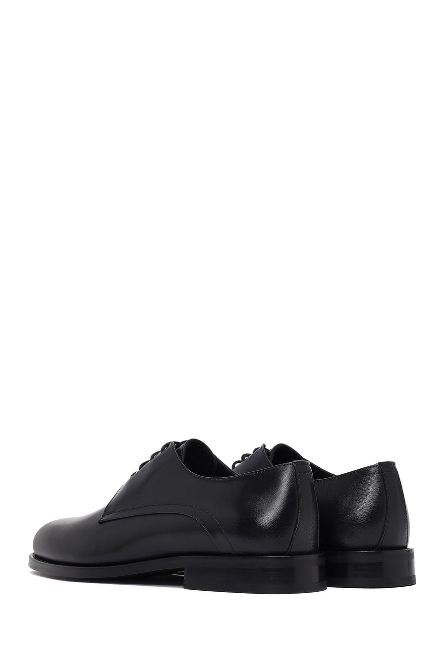 Men's Black Lace-Up Leather Classic Shoe