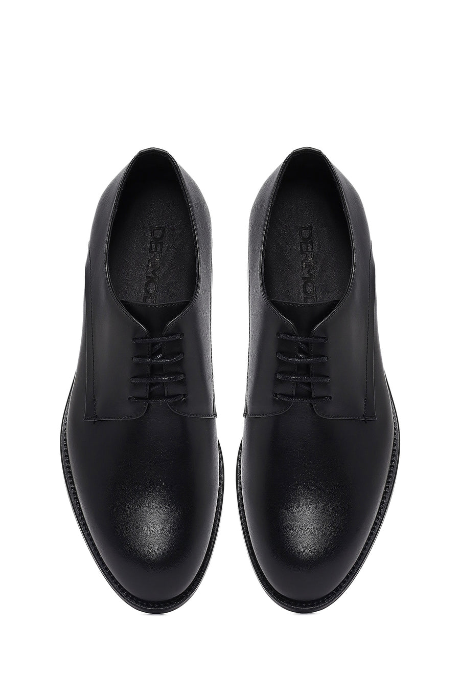 Men's Black Lace-Up Leather Classic Shoe