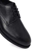 Men's Black Lace-Up Leather Classic Shoe | Derimod