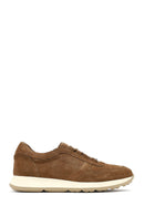 Men's Tan Lace-Up Suede Leather Sneaker | Derimod